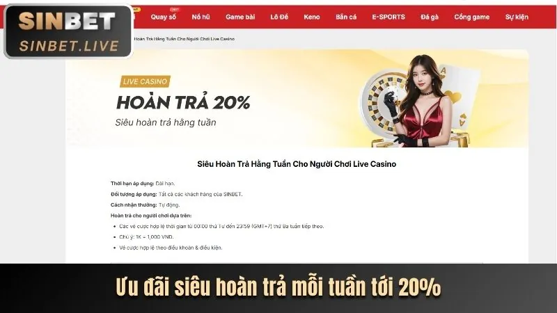 Hoàn trả thể thao và casino 789BET